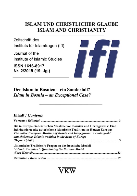 Islam and Christianity Nr. 2/2019 (19. Jg.)